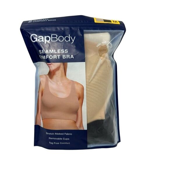 GapBody 2-Pack Comfort Bra Size Medium - Picture 4 of 6